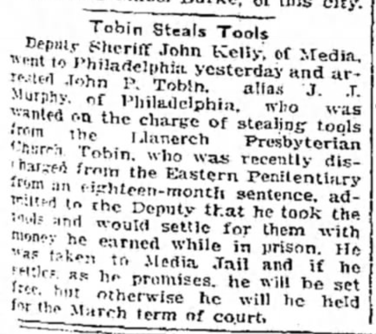 John Tobin Steals